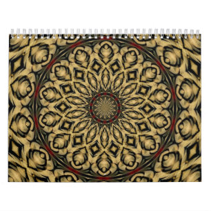 Pheasant Feathers Kaleidoscope Kalender
