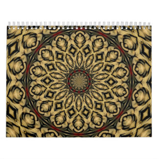 Pheasant Feathers Kaleidoscope Kalender