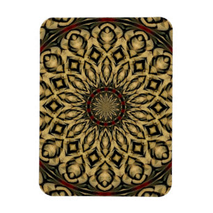 Pheasant Feathers Kaleidoscope Magnet