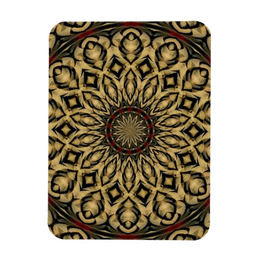 Pheasant Feathers Kaleidoscope Magnet (Vertikal)