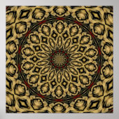 Pheasant Feathers Kaleidoscope Poster (Vorne)
