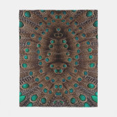 Pheasant Fether Fraktal Design Fleecedecke (Vorderseite)