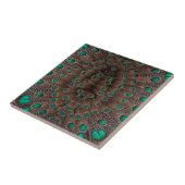 Pheasant Fether Fraktal Design Fliese (Seite)