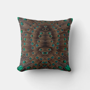Pheasant Fether Fraktal Design Kissen