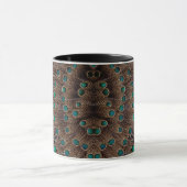 Pheasant Fether Fraktal Design Tasse (Zentrum)