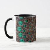 Pheasant Fether Fraktal Design Tasse (Links)
