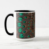 Pheasant Fether Fraktal Design Tasse (Links)