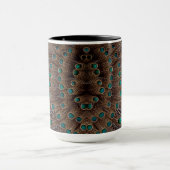 Pheasant Fether Fraktal Design Tasse (Zentrum)