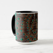 Pheasant Fether Fraktal Design Tasse (Vorderseite Links)