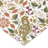 Pheasant Folk Art Tableclout | Rustikales Herbstha Tischdecke (Schrägansicht)