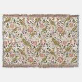 Pheasant Folk Throw Blanket Wohngestaltung Herbst Decke (Vorderseite)