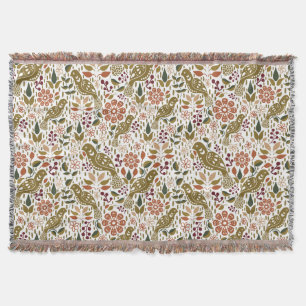 Pheasant Folk Throw Blanket Wohngestaltung Herbst Decke