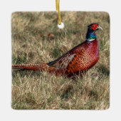 Pheasant-Foto Keramikornament (Vorderseite)