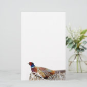 Pheasant-Foto-Papier mit Ringhals Briefpapier (Stehend Vorderseite)