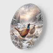 Pheasant  große wanduhr (Winkel)