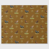 Pheasant, Grouse, Partridge,Christmas Gift wrap Geschenkpapier (Flach)