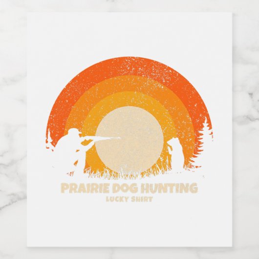 Pheasant Hunter Lucky Charm als hässliche Jagd Ve Weinetikett (Einzelnes Label)