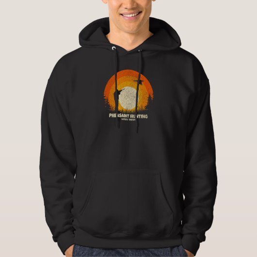 Pheasant Hunter Lucky Charm Pheasant Hunting Hoodie (Vorderseite)