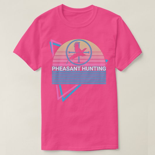 Pheasant Jagd Pheasant Jäger Retro T-Shirt (Design vorne)