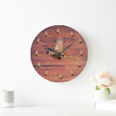 Pheasant Jagd Wand Décor große Uhr (Zuhause)