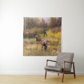 Pheasant Jagen mit Pudelzeigen Wandteppich (Beispiel)
