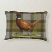 Pheasant on Tartan / Tweed Cushion Home Decor Dekokissen (Rückseite)