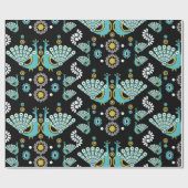 Pheasant Peacock Art Geschenkpapier (Flach)