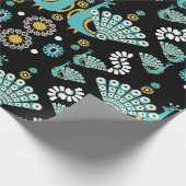 Pheasant Peacock Art Geschenkpapier (Ecke)