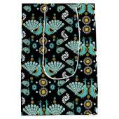 Pheasant Peacock Art Mittlere Geschenktüte (Rückseite)