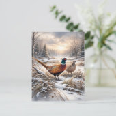 Pheasant  postkarte (Stehend Vorderseite)