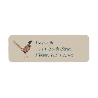 Pheasant return address labels