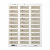 Pheasant return address labels (Vorne)