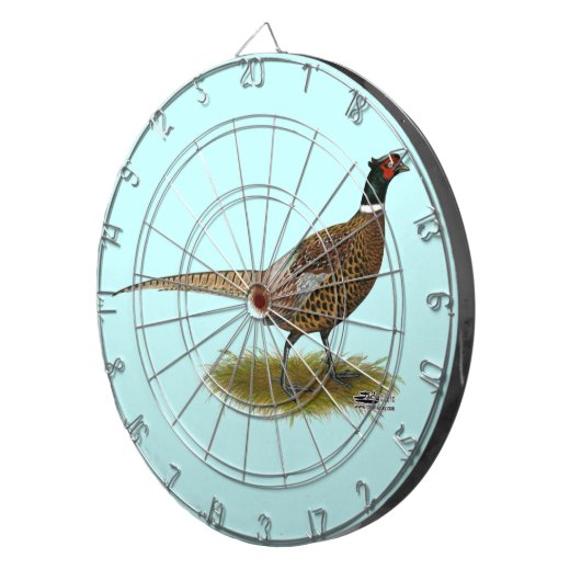 Pheasant Rooster Dartscheibe (Vorderseite rechts)