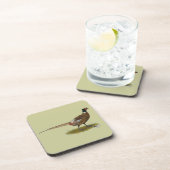 Pheasant Rooster Getränkeuntersetzer (Rechte Seite)