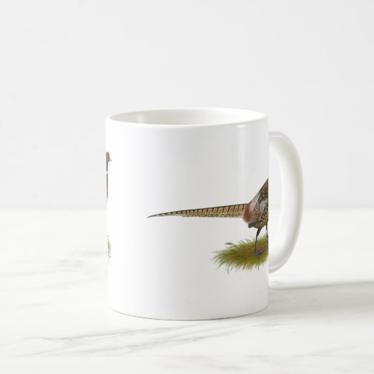 Pheasant Rooster Kaffeetasse (VorderseiteRechts)