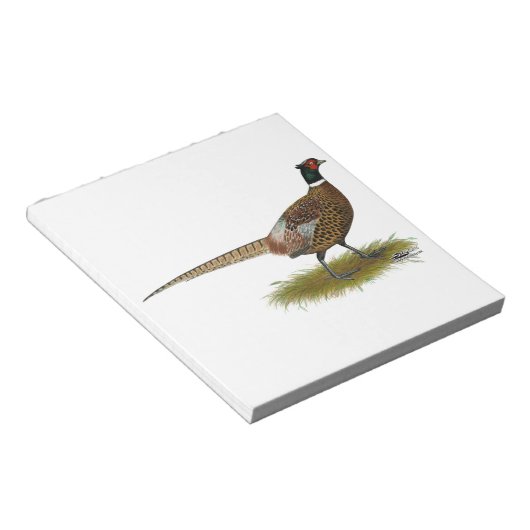 Pheasant Rooster Notizblock (angewinkelt)