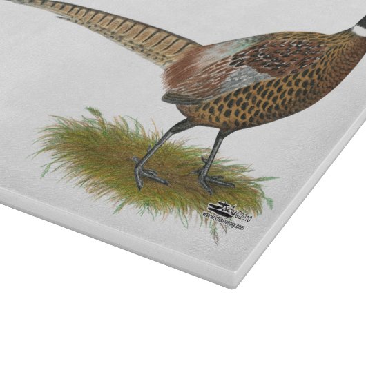 Pheasant Rooster Schneidebrett (Ecke)