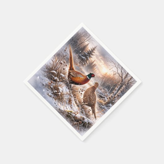 Pheasant  serviette (Ecke)