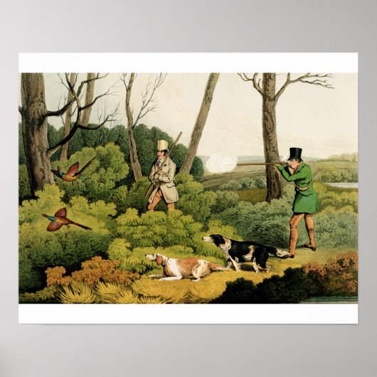 'Pheasant Shooting', Pub. von Thomas McLean, 1820  Poster (Vorne)