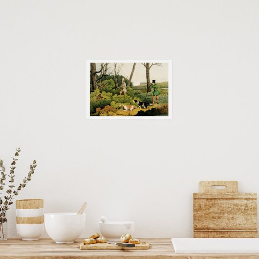 'Pheasant Shooting', Pub. von Thomas McLean, 1820  Poster (Küche)