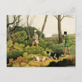 'Pheasant Shooting', Pub. von Thomas McLean, 1820  Postkarte (Vorderseite)