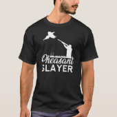 Pheasant Slayer Junting Jäger Bird Pluucking Retro T-Shirt (Vorderseite)
