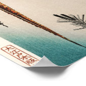 Pheasant & Small Pine von Utagawa Hiroshige Poster (Ecke)