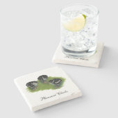 Pheasant Steinuntersetzer (Seitenansicht)