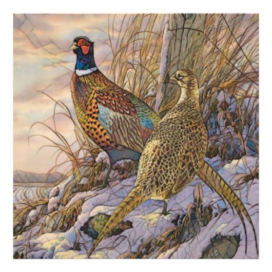 Pheasant Tapestry Poster Triptych (Vorne)