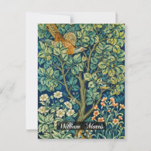Pheasant Tapestry - William Morris Postkarte