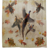 Pheasant tapestyposter Acryltriptych k Duschvorhang (Vorderseite)