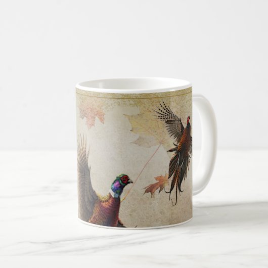 Pheasant tapestyposter Acryltriptych k Kaffeetasse (VorderseiteRechts)