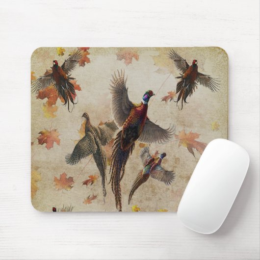 Pheasant tapestyposter Acryltriptych k Mousepad (Mit Mouse)