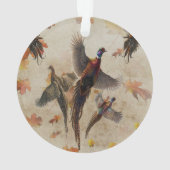 Pheasant tapestyposter Acryltriptych k Ornament (Rückseite)